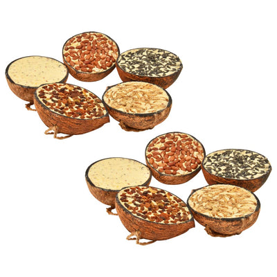 Vidaxl Bird Food Coconuts rellenos 10 ST 290 g