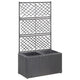Vidaxl Latwerkplantenbak cresciuto con vasi 58x30x107 cm rattan nero