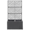 Vidaxl Latwerkplantenbak cresciuto con vasi 58x30x107 cm rattan nero