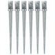 Vidaxl ground pins 6 st 8x8x91 cm galvanized steel silver colored