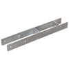 Anclas de tierra Vidaxl 6 PCS 8x6x60 cm de acero galvanizado de color plateado