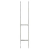 Vidaxx anclajes al suelo 2 uds 9x6x60 cm acero galvanizado color plata