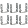 Vidaxl Anchors a terra 6 pezzi 12x6x15 cm colorato in acciaio zincato