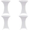 VidaXL Statafelhoes 4 st stretch Ø60 cm wit