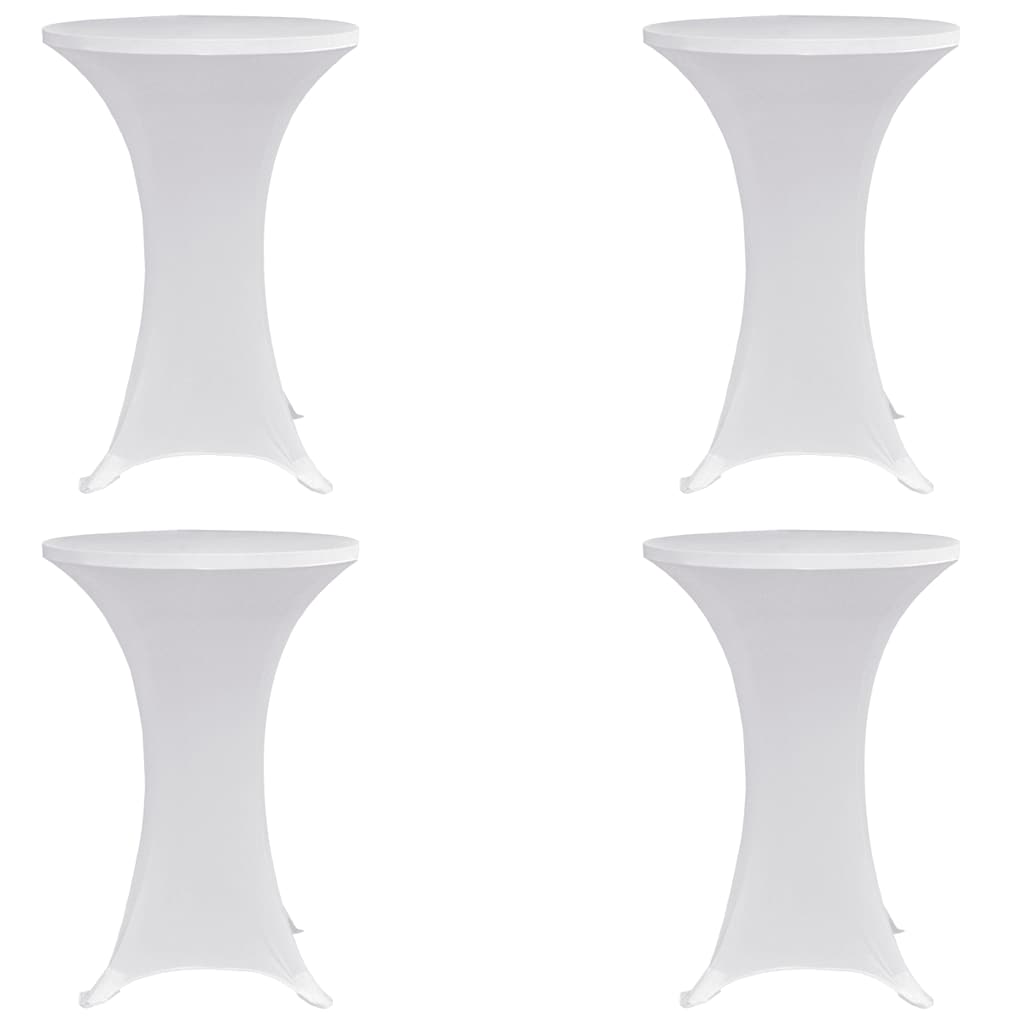 Vidaxl statafelhoes 4 st stretch ø70 cm wit