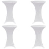 Vidaxl statafelhoes 4 st stretch ø80 cm wit