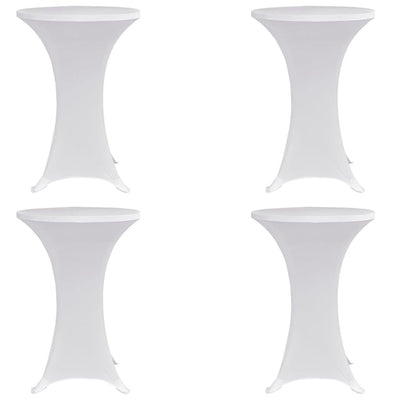 Vidaxl in piedi copertura da tavolo 4 St Elastica Ø80 cm bianco