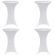 Vidaxl statafelhoes 4 st stretch ø80 cm wit