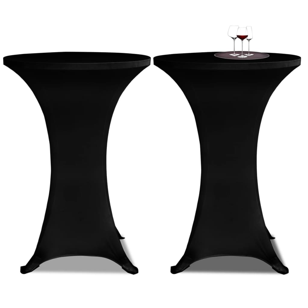 Vidaxl statafelhoes 4 st stretch ø60 cm zwart