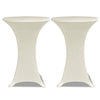 Vidaxl statafelhoes 4 st stretch ø60 cm crème