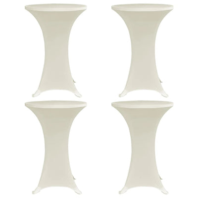 Vidaxl Standing Table Cover 4 ST Elenco Ø70 cm Crema