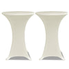 Cubierta de mesa de pie Vidaxl 4 st estiramiento Ø80 cm de crema