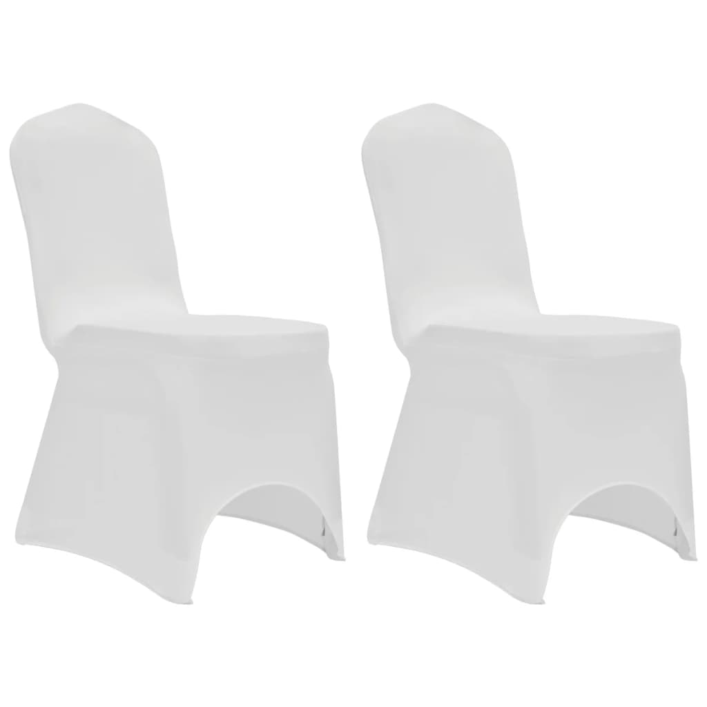 Vidaxl stoelhoezen stretch 12 st wit