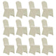 Vidaxl stoelhoezen stretch 12 st crème