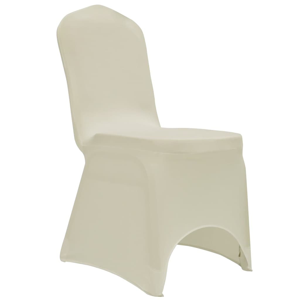 Vidaxl stoelhoezen stretch 12 st crème