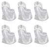 Vidaxl Cubierta de la silla para la boda 12 St White