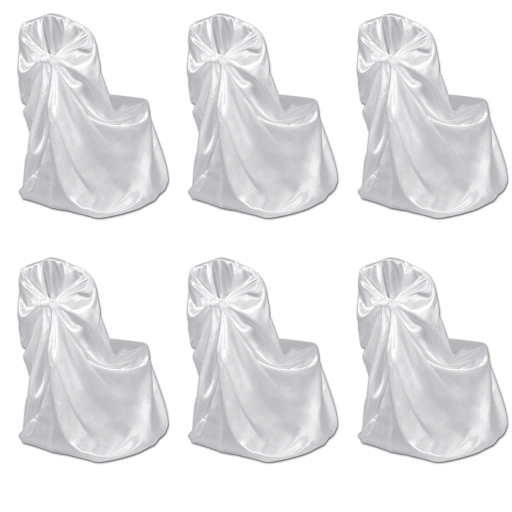 Vidaxl Cubierta de la silla para la boda 12 St White