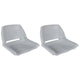 Vidaxl bootstoelen 2 st inklapbare rugleuning 41x51x48 cm grijs