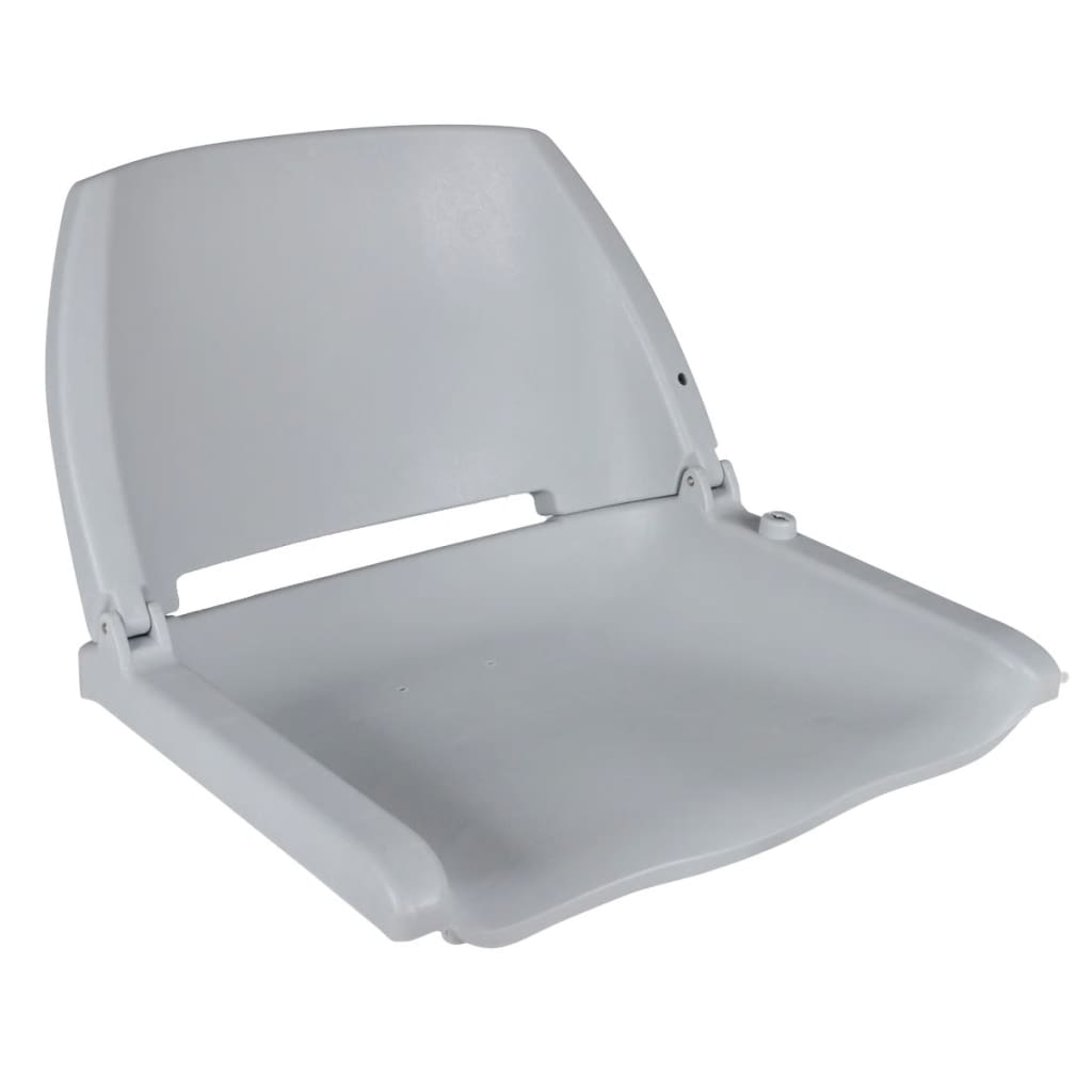 Vidaxl bootstoelen 2 st inklapbare rugleuning 41x51x48 cm grijs