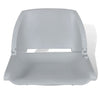Vidaxl bootstoelen 2 st inklapbare rugleuning 41x51x48 cm grijs