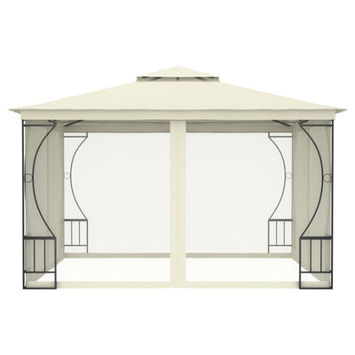 Vidaxl Arbor con reti 300x300x265 cm crema