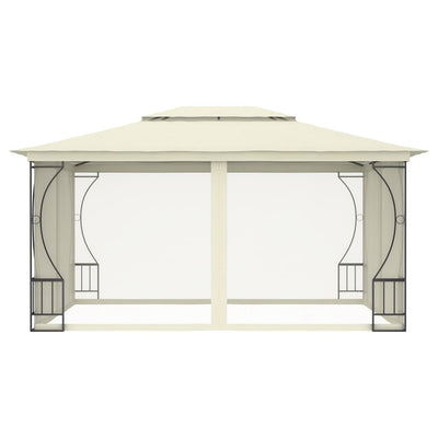 Vidaxl Arbor con reti 300x400x265 cm crema