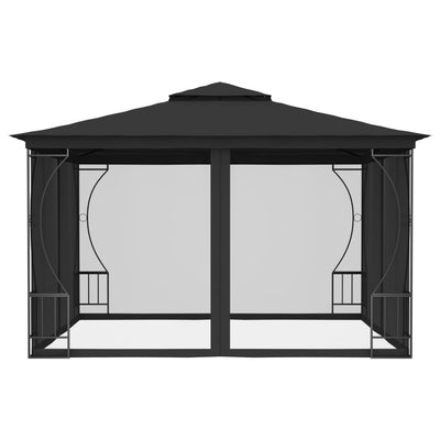 Vidaxl Arbor con reti 300x300x265 cm antracite -lorato