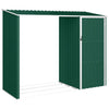 Vidaxl brandhoutschuur 245x98x159 cm gegalvaniseerd staal groen