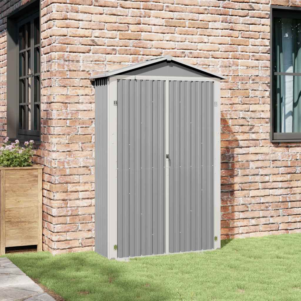 Vidaxl Garden capannone 116x45x175 cm grigio galvanizzato