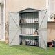 Vidaxl Garden capannone 116x45x175 cm grigio galvanizzato