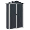 Vidaxl tuinschuur 116x45x175 cm gegalvaniseerd staal grijs