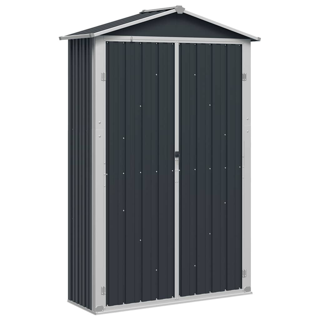 Vidaxl Garden capannone 116x45x175 cm grigio galvanizzato
