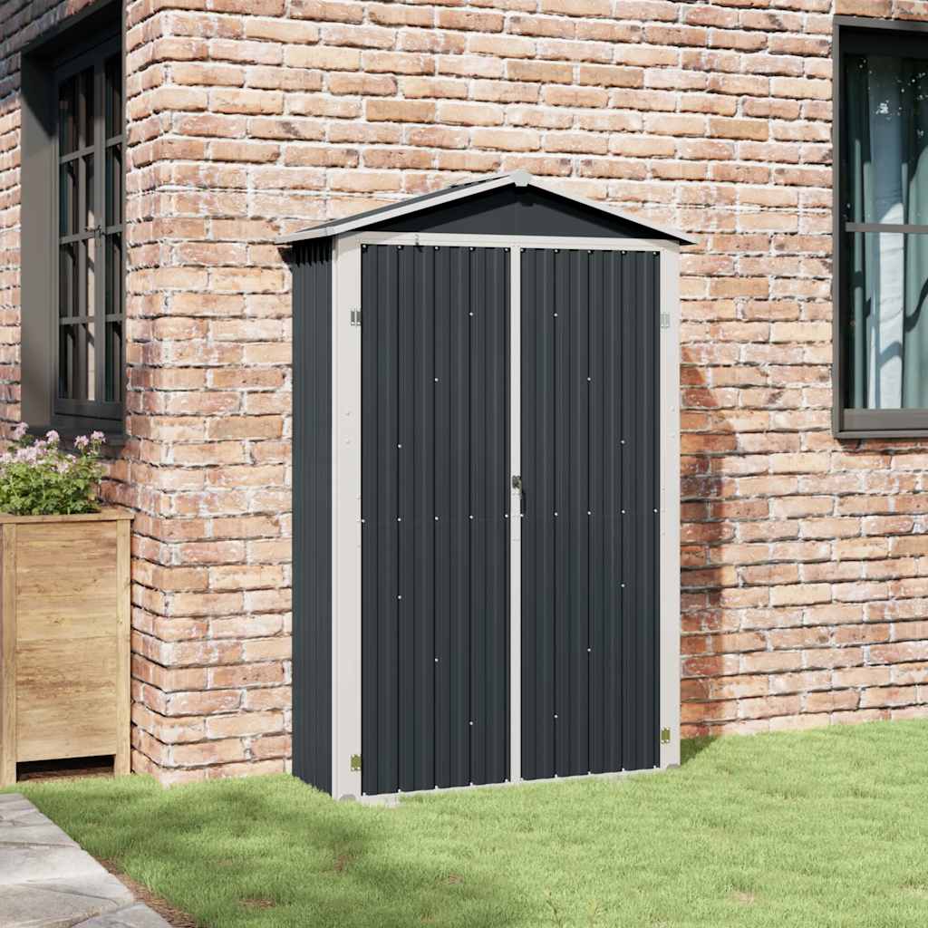 Vidaxl Garden capannone 116x45x175 cm grigio galvanizzato