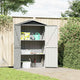 Vidaxl Garden capannone 116x45x175 cm grigio galvanizzato
