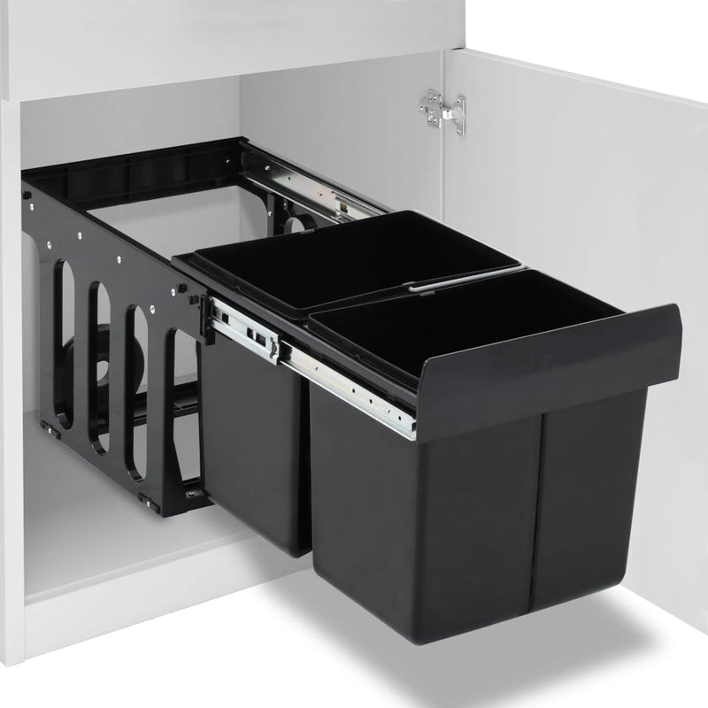 Vidaxl Bin incorporado que extiende el cierre suave 36 L