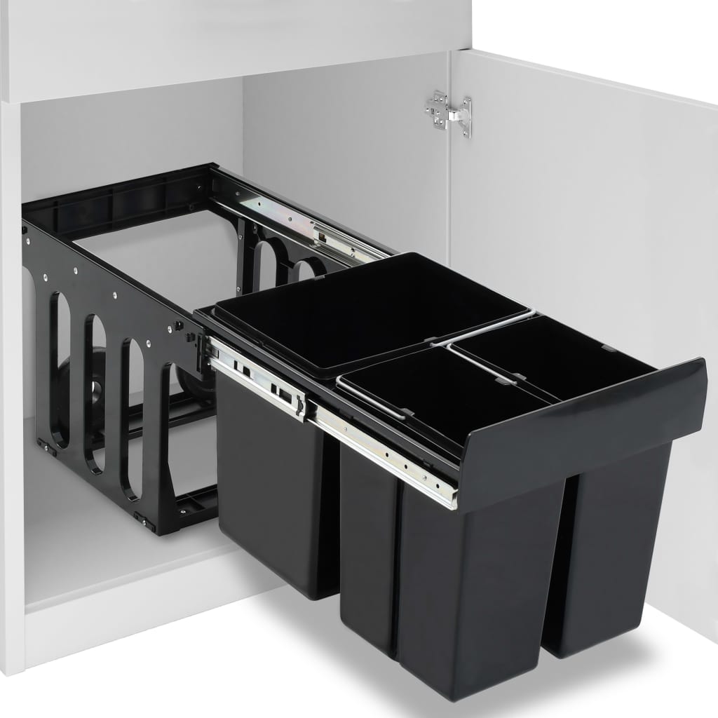 Vidaxl bin integrato incorporato extrazing-close 48 l
