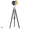 Vidaxl Lampada da pavimento Driepoot 171 cm Nero mango solido