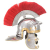 VidaXL elmo da soldato replica romana in acciaio color argento