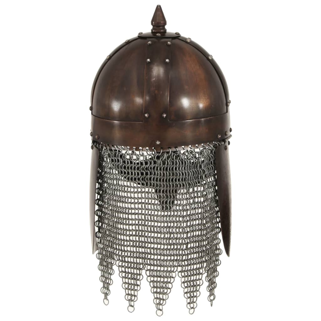 Vidaxl Viking Helmet Replica Larp Steel Copper Cope