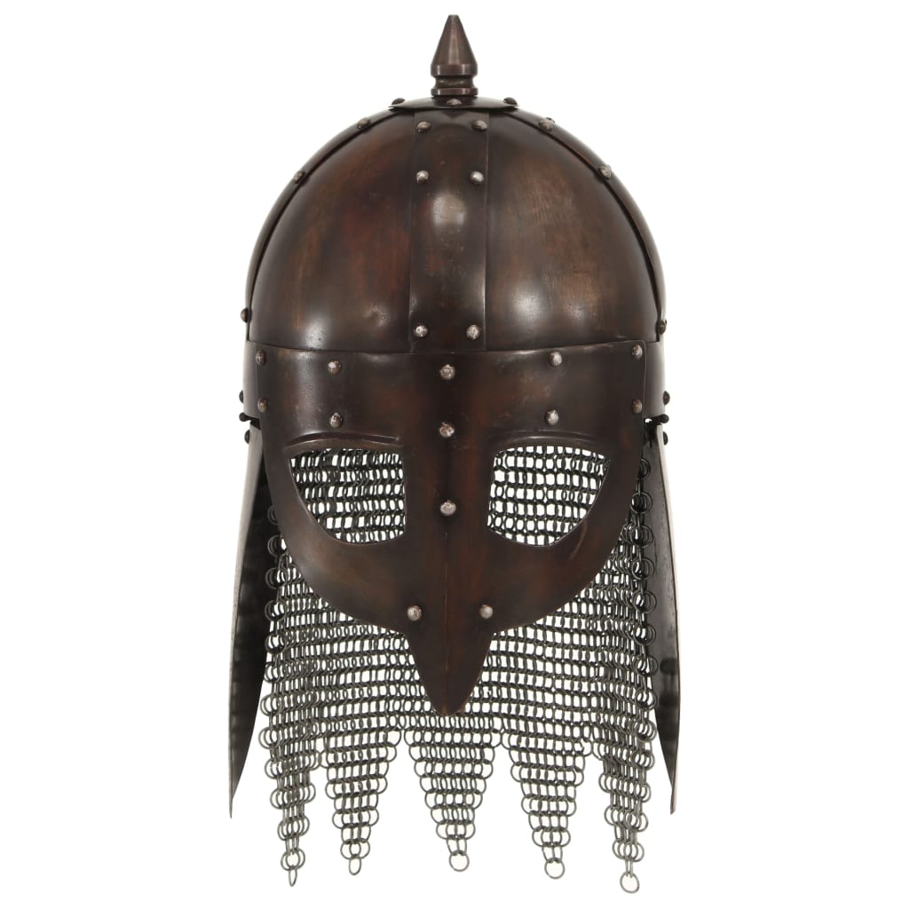 Vidaxl Viking Helmet Replica Larp Steel Copper Cope