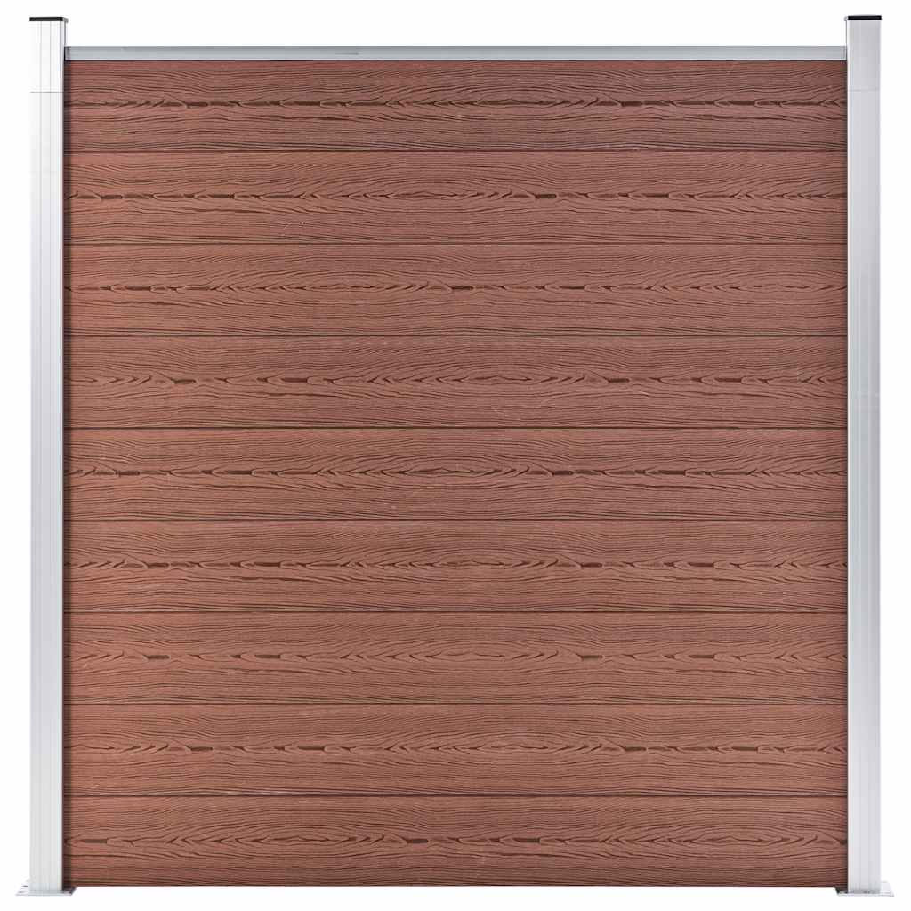 Vidaxl schutting 180x186 cm hkc bruin