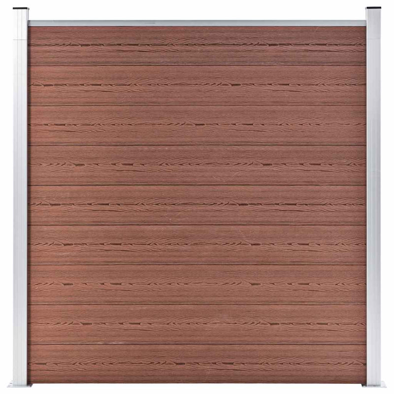 Vidaxl Fence 180x186 cm HKC Brown