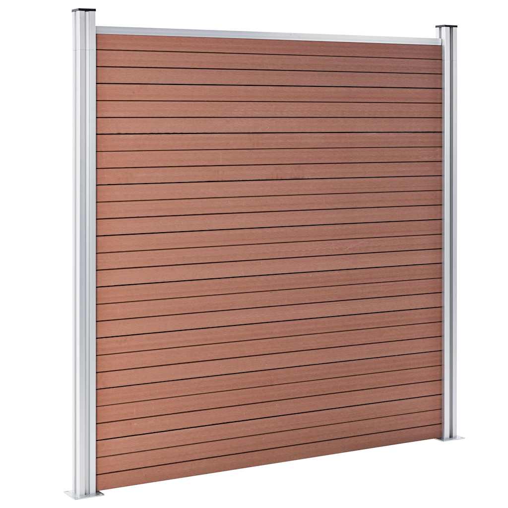 Vidaxl schutting 180x186 cm hkc bruin