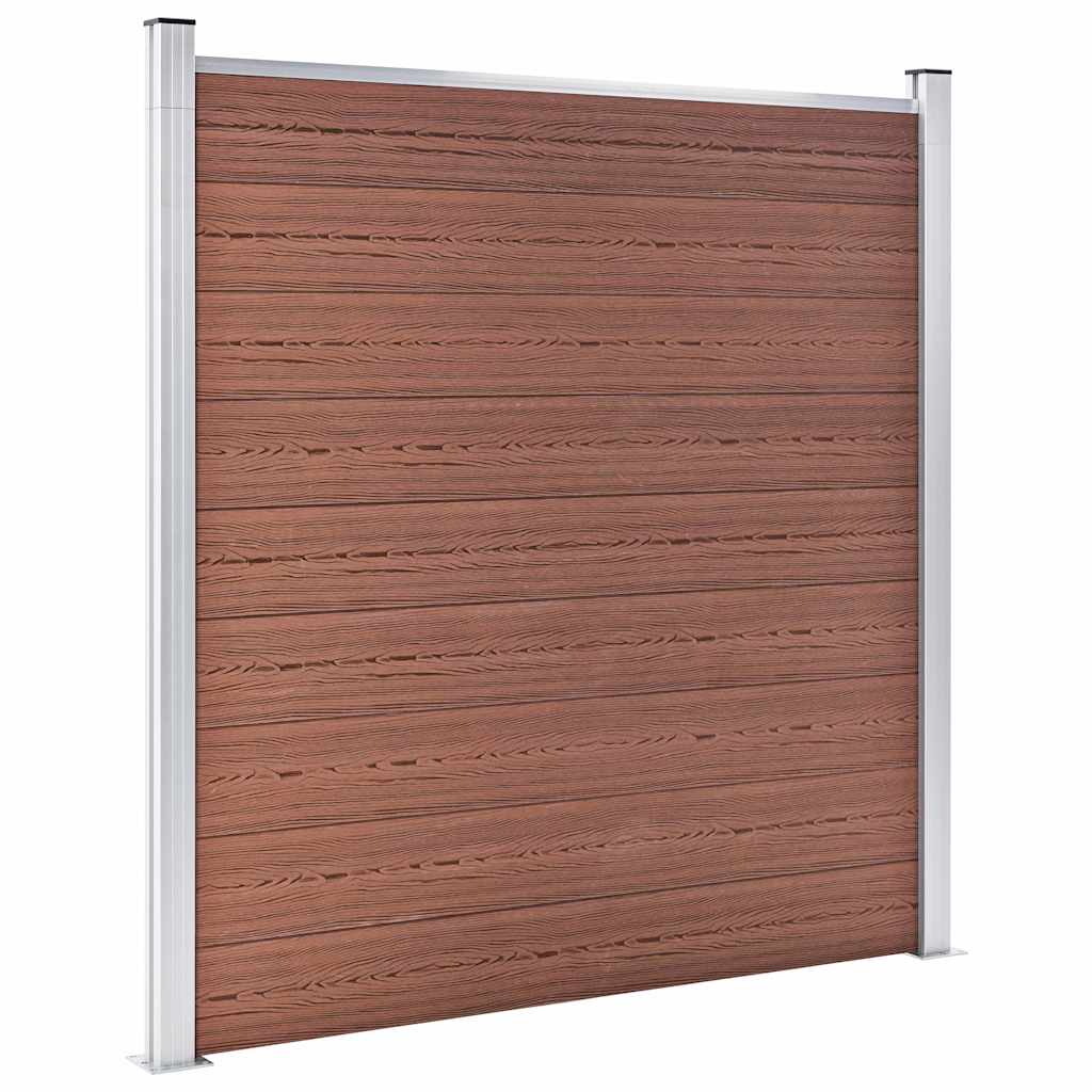 Vidaxl schutting 180x186 cm hkc bruin