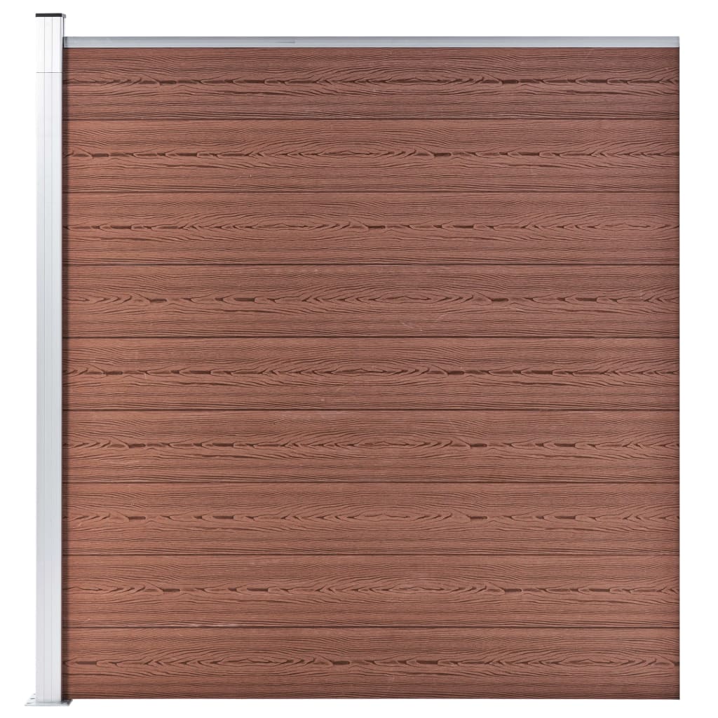 Valla VidaXL 175x186 cm HKC Marrón