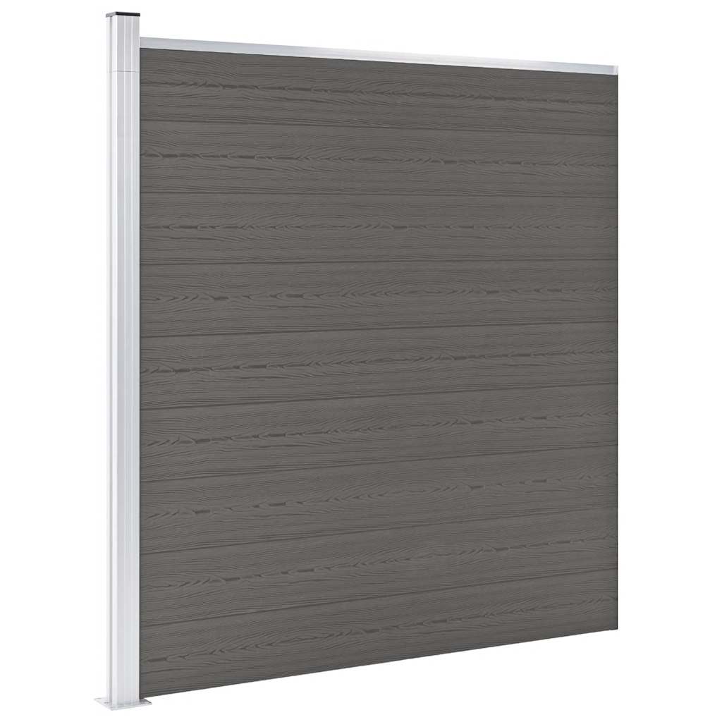 Valla Vidaxl 175x186 cm hkc gris
