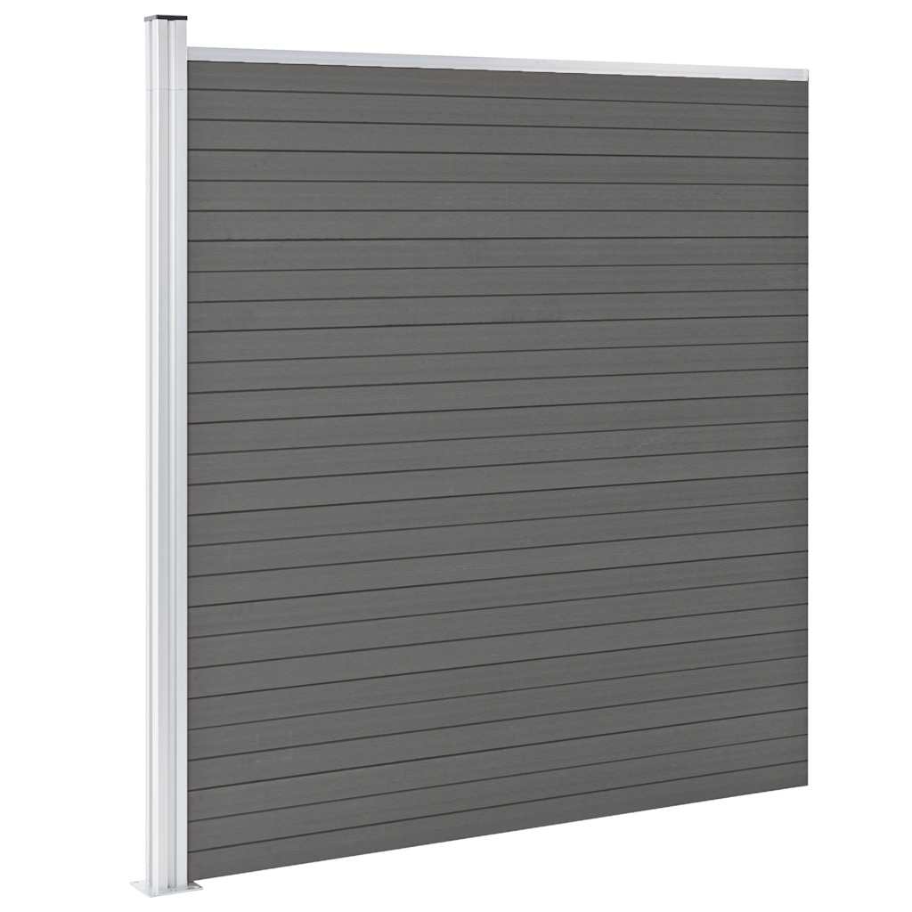 Valla Vidaxl 175x186 cm hkc gris