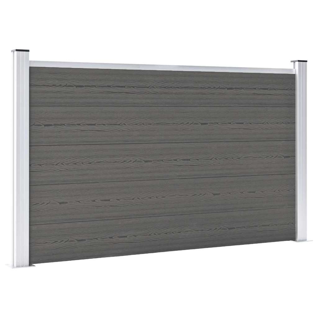 vidaXL Recinzione 180x105 cm HKC Grigio