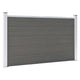 vidaXL Recinzione 180x105 cm HKC Grigio