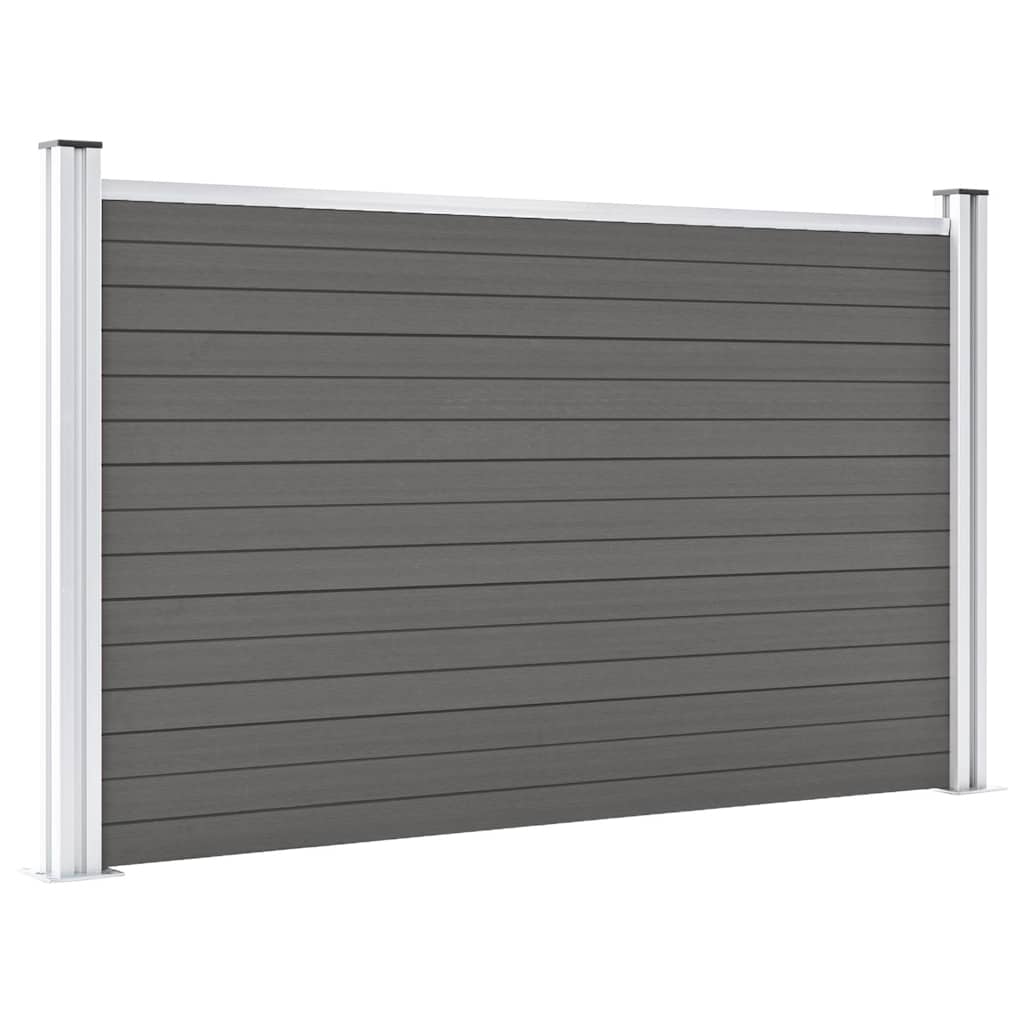 vidaXL Recinzione 180x105 cm HKC Grigio